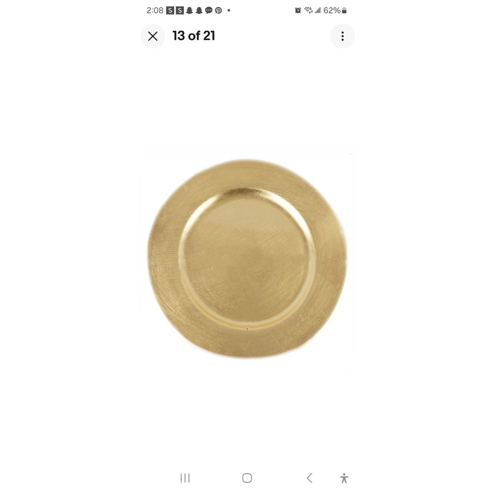6 pcs 13" Round CHARGER‎ PLATES Wedding Party Reception Table Decorations SALE